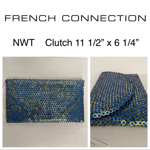 FC Clutch Sageres Sequin, Blue Horn